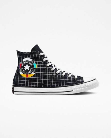 Tenis Converse Chuck Taylor All Star Color Grid Cano Alto Masculino Branco Multicoloridas Marrom | PT O0P5T08